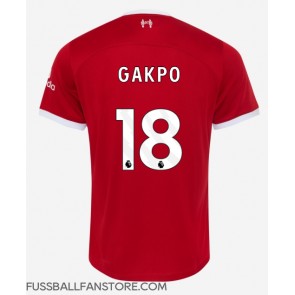Liverpool Cody Gakpo #18 Replik Heimtrikot 2023-24 Kurzarm